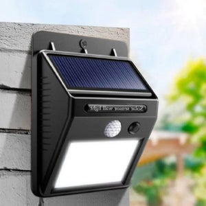 Lampara Sensor de Movimiento con Panel Solar  y Luz Led Recargable