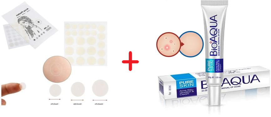 Kit Parche Anti-granitos + Crema Removedora con Hidrocoloide