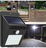 Lampara Sensor de Movimiento con Panel Solar  y Luz Led Recargable