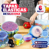 Cortadora Mandolix 4 En 1 + Set De 6 Tapas De Silicona Reutilizables Premium Gratis!!