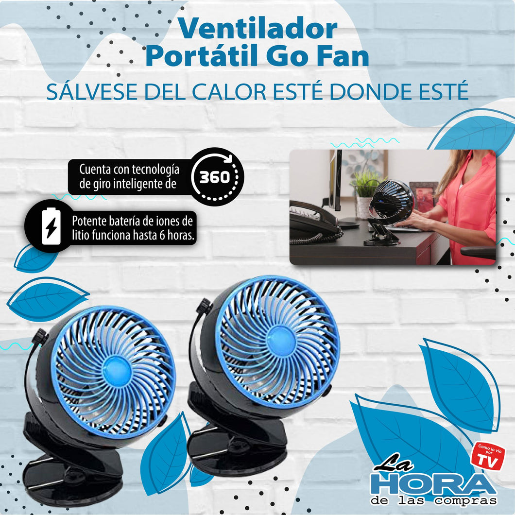 Ventilador Go-Fan Pro + Linterna Lite Ultrapotente Gratis!!